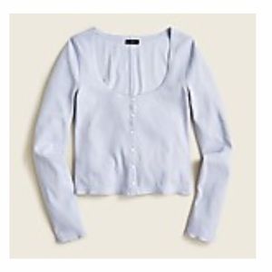 Scoop-neck Ribbed Cardigan J.Crew 2x